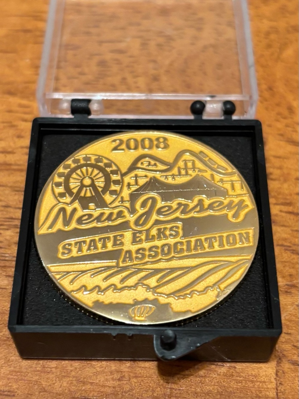 New Jersey State Elks Association Gold Commemorative Art Print